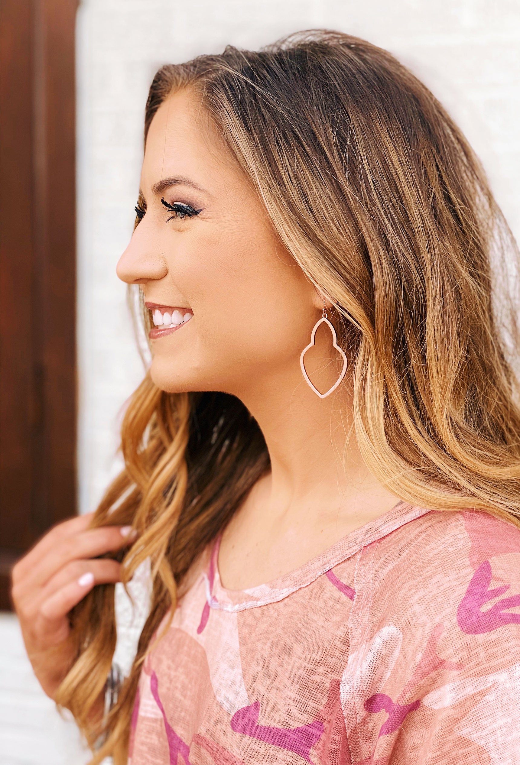 Grayson Rose Gold Stud Earrings in Crystal – Michele Jewelry
