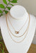 Why Not gold Chain Necklace, 3 layered mixed necklace, 3 different chains, gold 