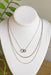 Why Not Silver Chain Necklace, 3 layered mixed necklace, 3 different chains, silver 