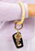 O-Venture Silicone Key Ring in Gold Rush Cheetah, gold and white cheetah print key ring, silicone